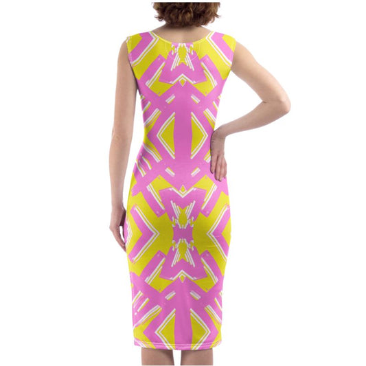 Bodycon Dress "Unrestrained Emotions" in fruit salad