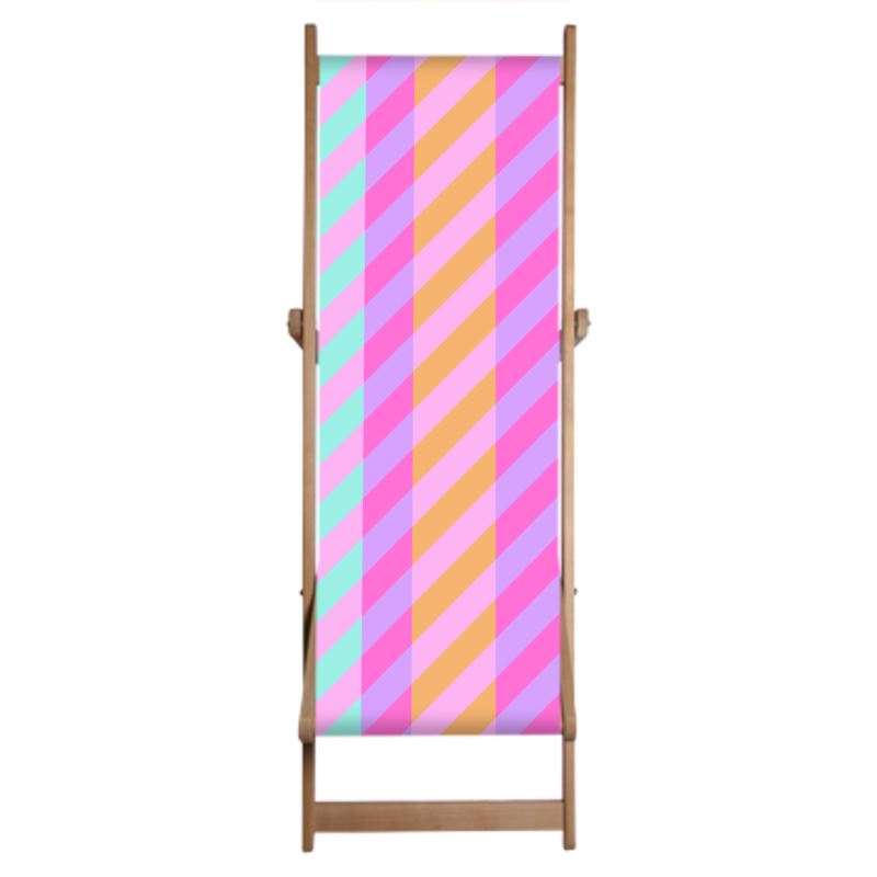 Modern Striped Deckchair Sling
