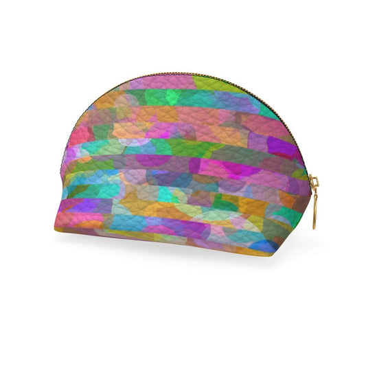 Bright Stripes Pouch | made from pineapple leather