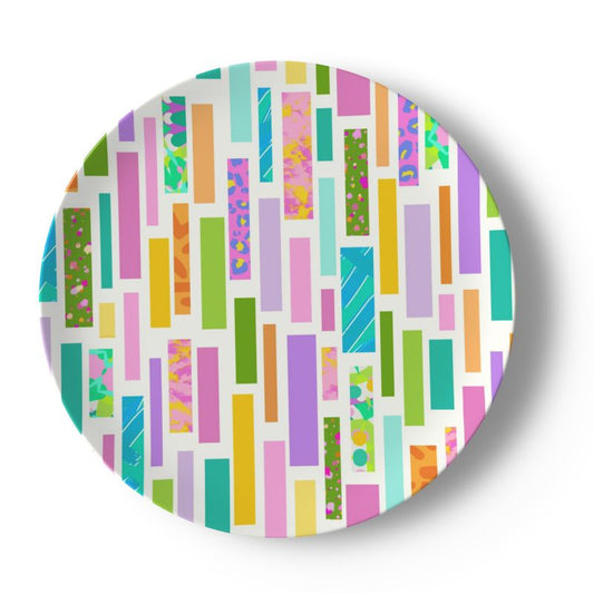 China plate "Leopards & their Spots"