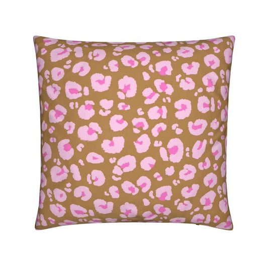 Caramel Leopard Print Cushion