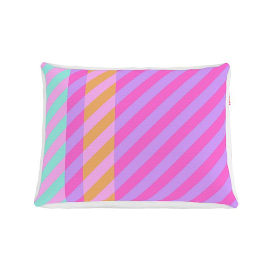 Candy Coloured Sherbet Stripes | Dog Pet Bed