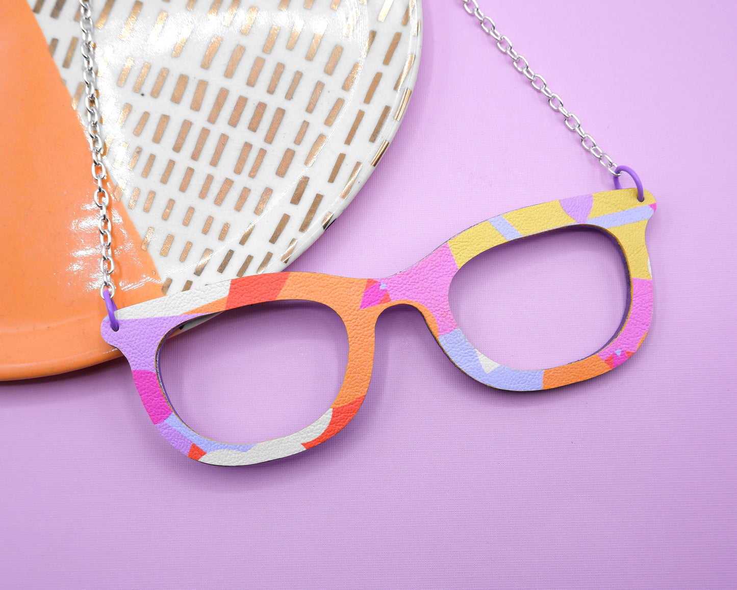 Glasses shaped Necklace